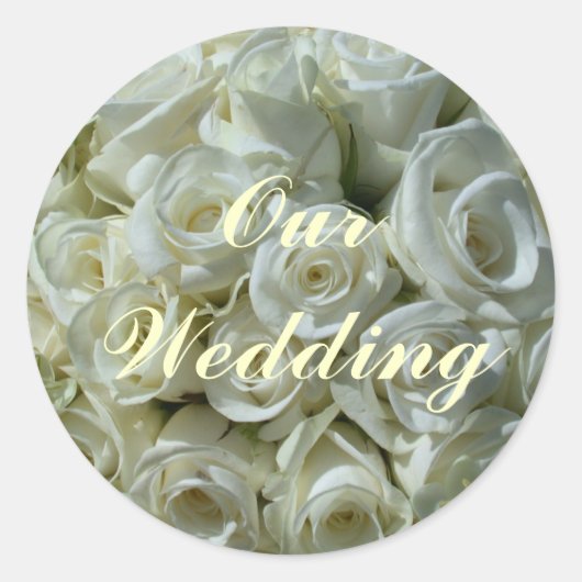 Rond Notre Sticker Mariage (Devant)