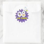 Rond Notre Sticker Power Flower Design (Sac)