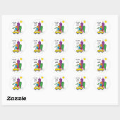 Rond Nous avons déplacé Cityscape - Sticker (Feuille)