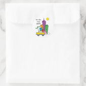 Rond Nous avons déplacé Cityscape - Sticker (Sac)