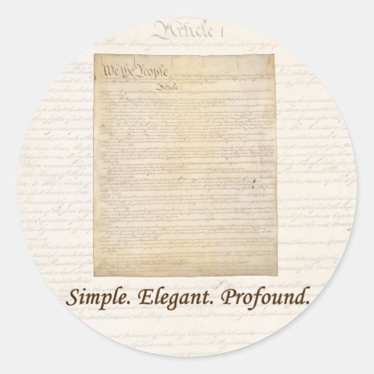 Rond Nous le peuple - Sticker #1 (Devant)