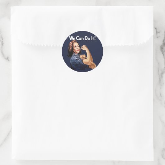 Rond Nous pouvons le faire - Kamala 2024 STICKER (Sac)
