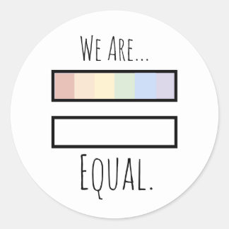 Rond "Nous Sommes... Sticker Equal"