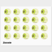 Rond Nouveau Sticker de nid (Feuille)