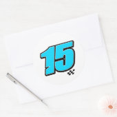 Rond Numéro 15 - Sticker (Enveloppe)