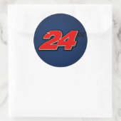 Rond Numéro 24 - Sticker (Sac)