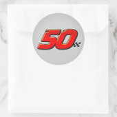 Rond Numéro 50 - Sticker (Sac)