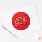 Rond Numéro 90 - Sticker (Enveloppe)