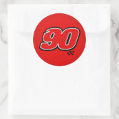 Rond Numéro 90 - Sticker (Sac)
