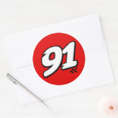 Rond Numéro 91 - Sticker (Enveloppe)