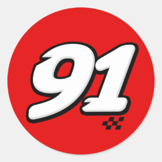 Rond Numéro 91 - Sticker