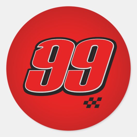 Rond Numéro 99 - Sticker (Devant)