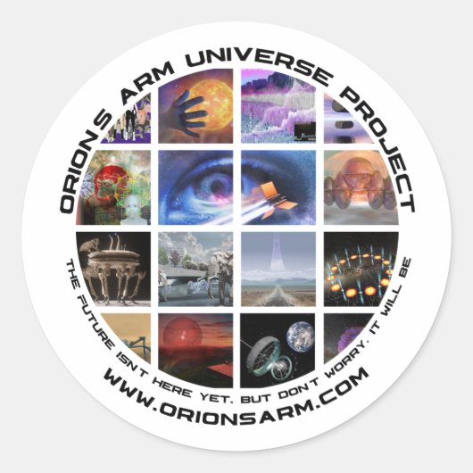 Rond OA logo photo collage sticker (Devant)