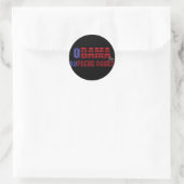 Rond Obama pour Sticker de la Cour suprême (Sac)