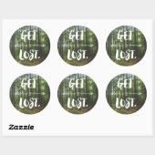 Rond Obtenir perdu (1.0) Sticker (Feuille)