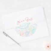 Rond Ocean Party | C'est un Sticker pour fille (Enveloppe)