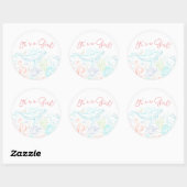 Rond Ocean Party | C'est un Sticker pour fille (Feuille)
