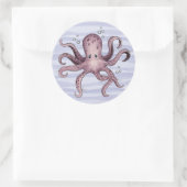 Rond Octopus - Sticker (Sac)