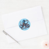 Rond Octopus Sticker Sheet - Custom Eight Arm Fun Decal (Enveloppe)
