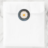 Rond Oeuf frit en poêle - Sticker (Sac)