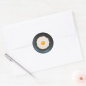 Rond Oeuf frit en poêle - Sticker (Enveloppe)