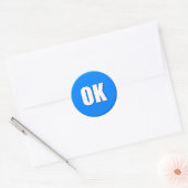 Rond OK Sticker (petit) (Enveloppe)