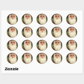 Rond Old Time Père Noël - Sticker (Feuille)
