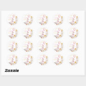 Rond One Silly Goose 1st Birthday Favor Sticker (Feuille)