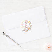 Rond One Silly Goose 1st Birthday Favor Sticker (Enveloppe)