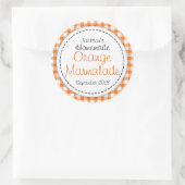 Rond Oranje etiket van marmalade jam (Tas)