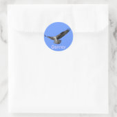 Rond Osprey Raptor Birdlover - Sticker pour la faune (Sac)