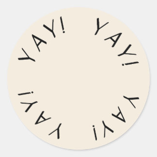 Rond OUI ! Sticker minimaliste en Merci de conception s