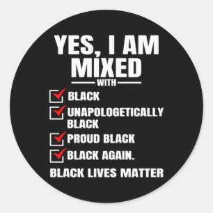 Rond Oui, Sticker Mixte Black Lives
