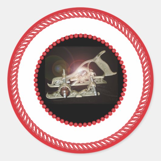 Rond Outil de charpentier Sticker Arbre Jesse (Devant)