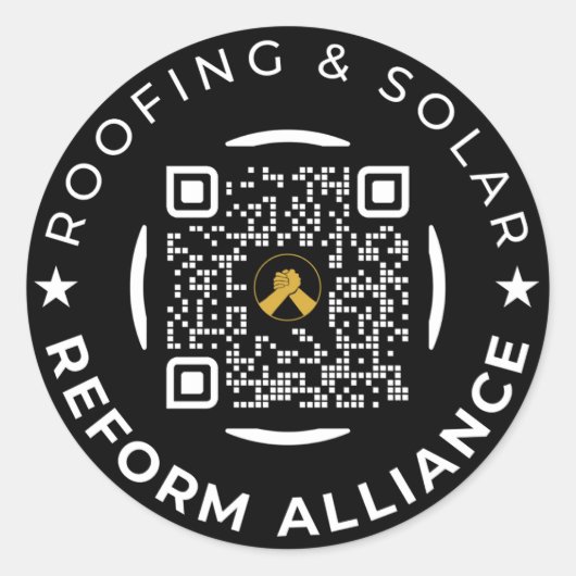 Rond Outil de code QR avant vente Sticker circulaire (Devant)