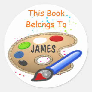 Rond Paint, Ce Livre Appartient À Sticker