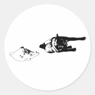 Rond Paire audacieuse, accent de sticker joyeux