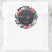 Rond palme tropicale merci vous préférez sticker mariag (Sac)