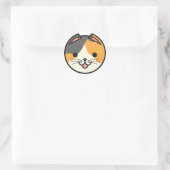 Rond Panier Chats Calico Chat Sticker (Sac)