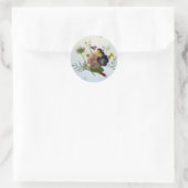 Rond Pansy Bouquet Sticker (Sac)