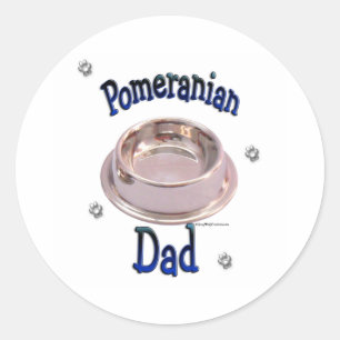Rond Papa Poméranien - Sticker