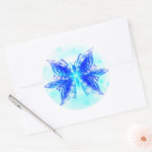 Rond Papillon Sticker Abstrait (Enveloppe)