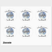 Rond Papillon World 2 - Sticker (Feuille)
