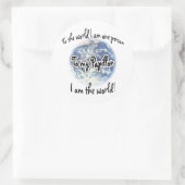 Rond Papillon World 2 - Sticker (Sac)
