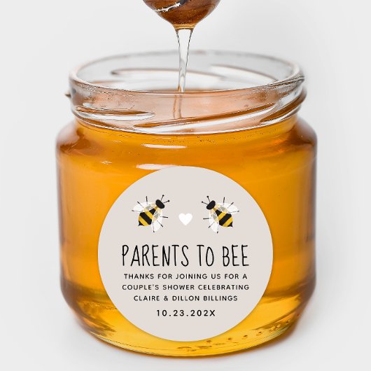 Rond Parents à Bee Douche Favoriser Sticker