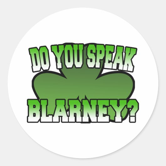 Rond Parlez-vous Sticker Blarney (Devant)
