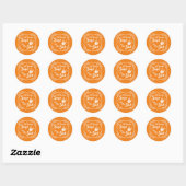 Rond Pas Assez Sage Drôle Sticker (Feuille)