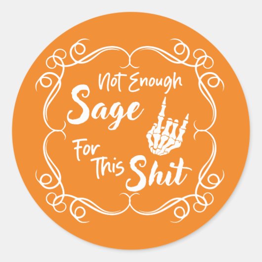 Rond Pas Assez Sage Drôle Sticker (Devant)