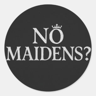 Rond Pas de Maidens ? Sticker de mème Anime Gamer des
