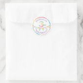 Rond Pastel Confetti 3e Sticker Privilège Anniversaire (Sac)